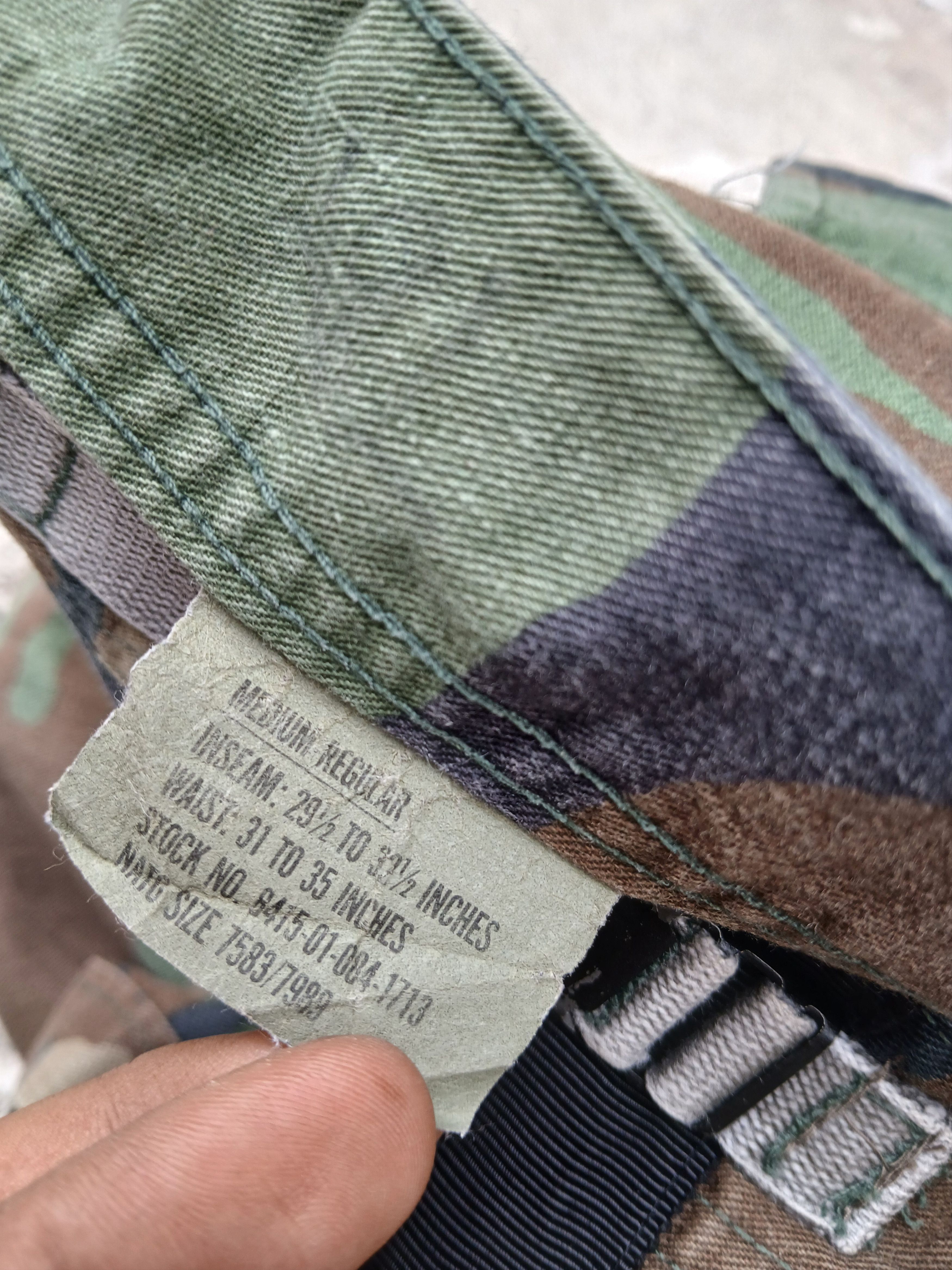 Japanese Brand Vintage woodland combat military kurper too camo cargo pants Size US 36 / EU 52 - 9 Thumbnail