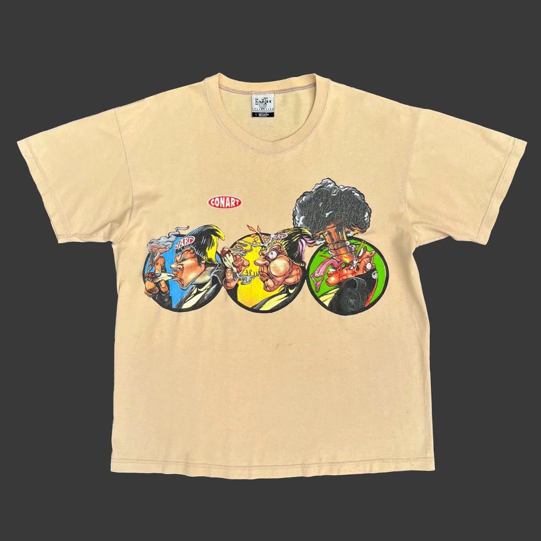 Vintage Conart 1993 90s Vintage Graffiti USA Made Art Rare T-Shirt Size US L / EU 52-54 / 3 - 1 Thumbnail
