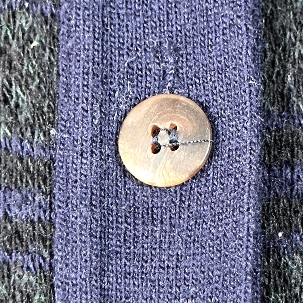 Murano VINTAGE Murano Sweater Vest Cardigan Adult L Blue Green Blackwatch Plaid 90s Murano Wool Crew Neck Vest Mens Size US L / EU 52-54 / 3 - 6 Thumbnail