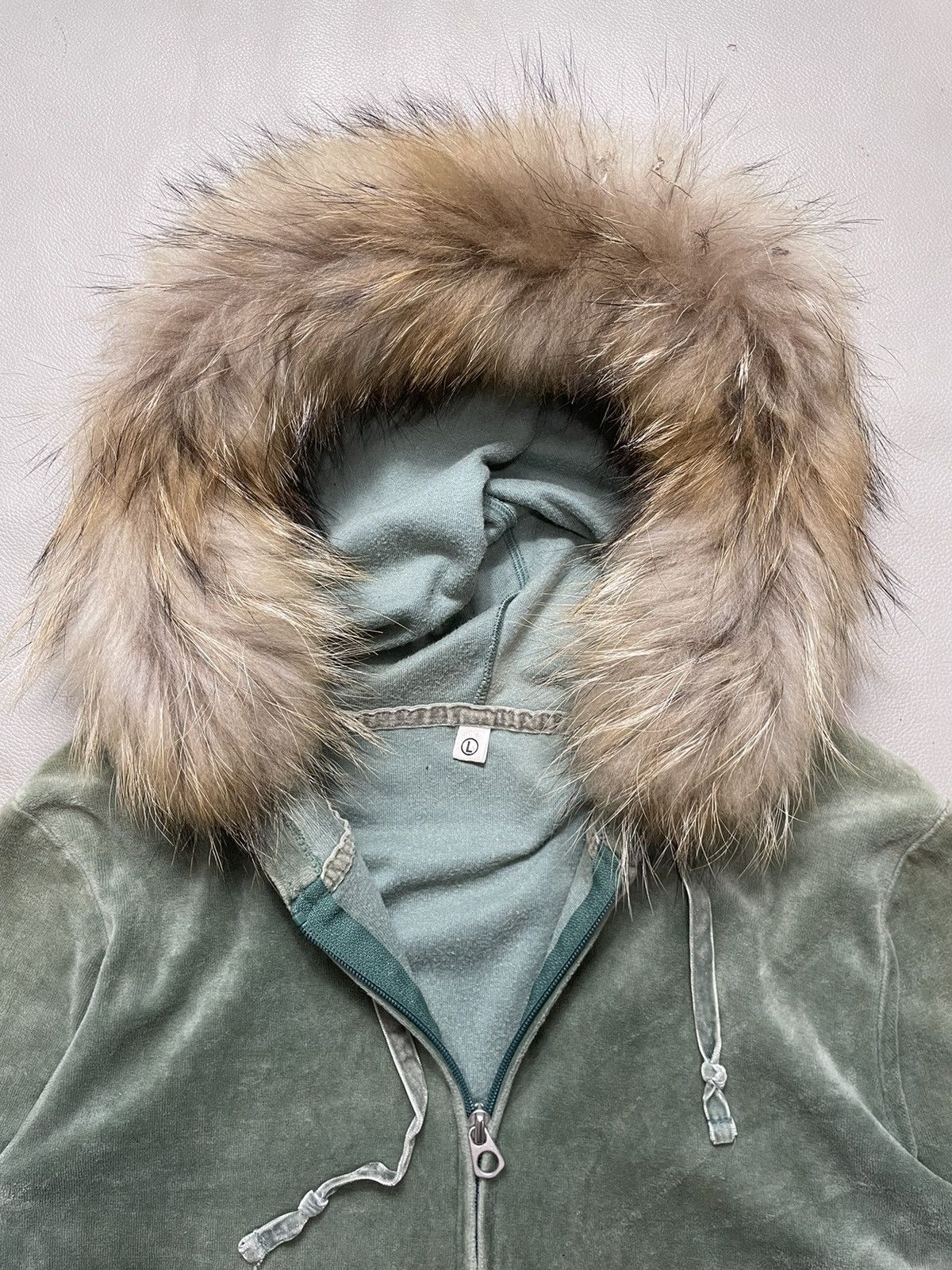 If Six Was Nine × Japanese Brand × Le Grande Bleu (L.G.B.) Japanese velvet Fur Hoodie Jacket Size L / US 10 / IT 46 - 4 Thumbnail
