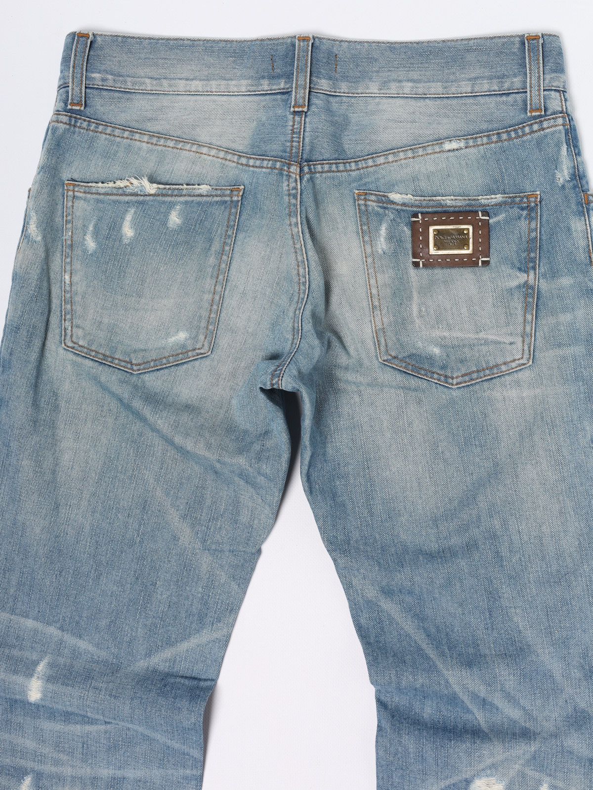 Dolce & Gabbana Dolce Gabbana Jeans Denim Pants Distressed Fade Metal Logo Size US 30 / EU 46 - 11 Thumbnail
