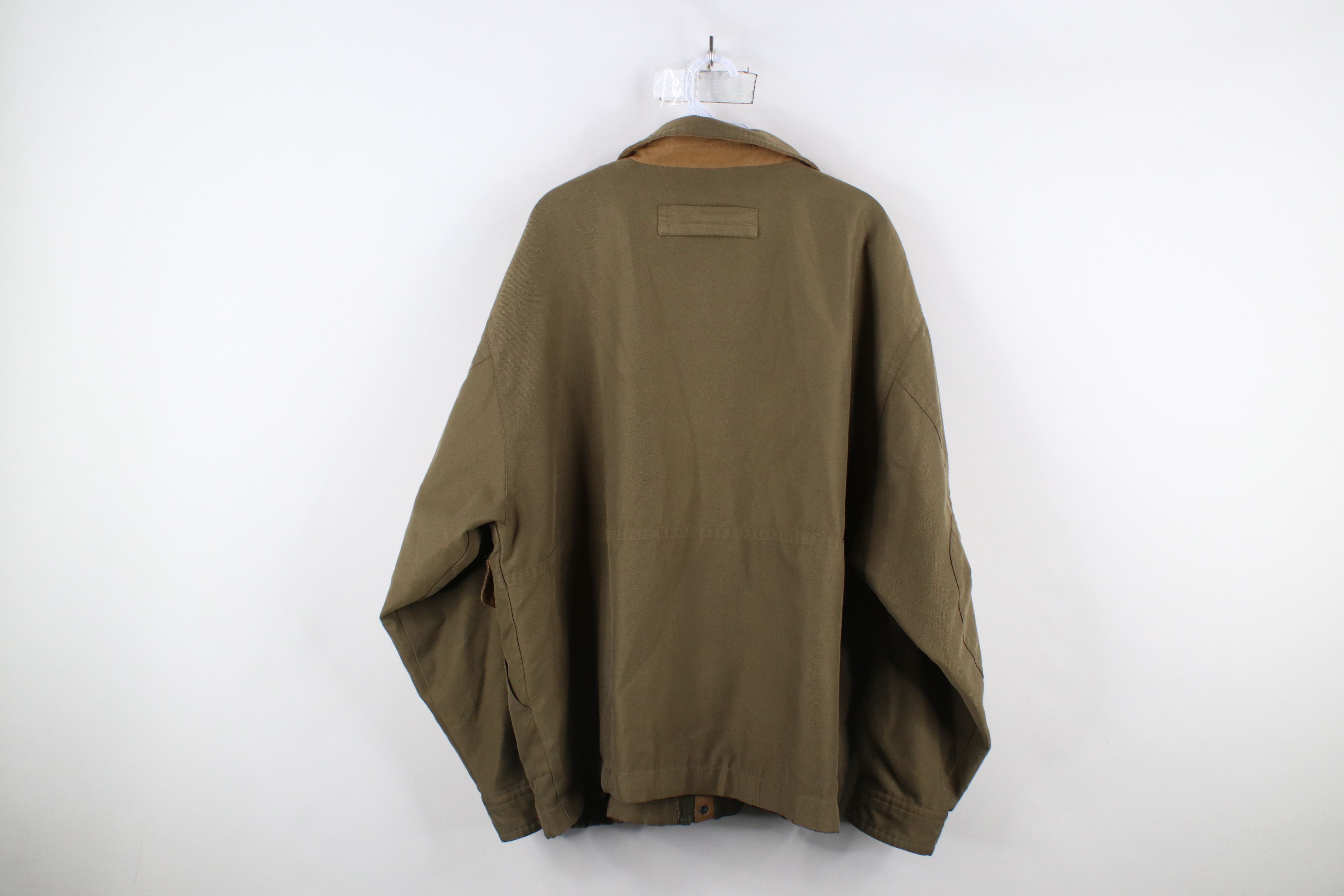 Vintage Vintage 90s Streetwear Pocket Full Zip Bomber Jacket Green Size US L / EU 52-54 / 3 - 14 Thumbnail