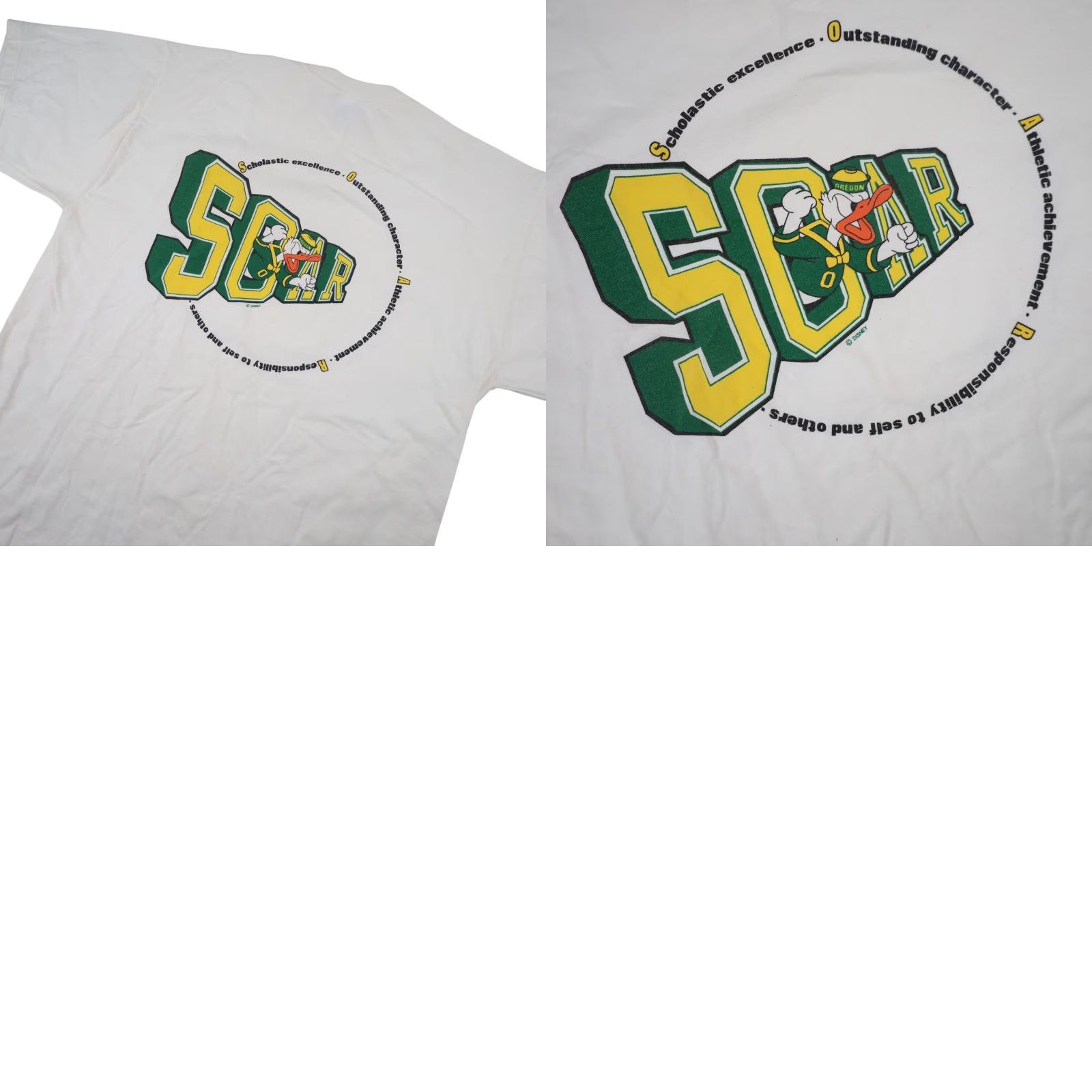 Russell Athletic VINTAGE Russell Athletics SOAR Oregon Athletics Graphic T Shirt White L Mens Size US L / EU 52-54 / 3 - 8 Thumbnail