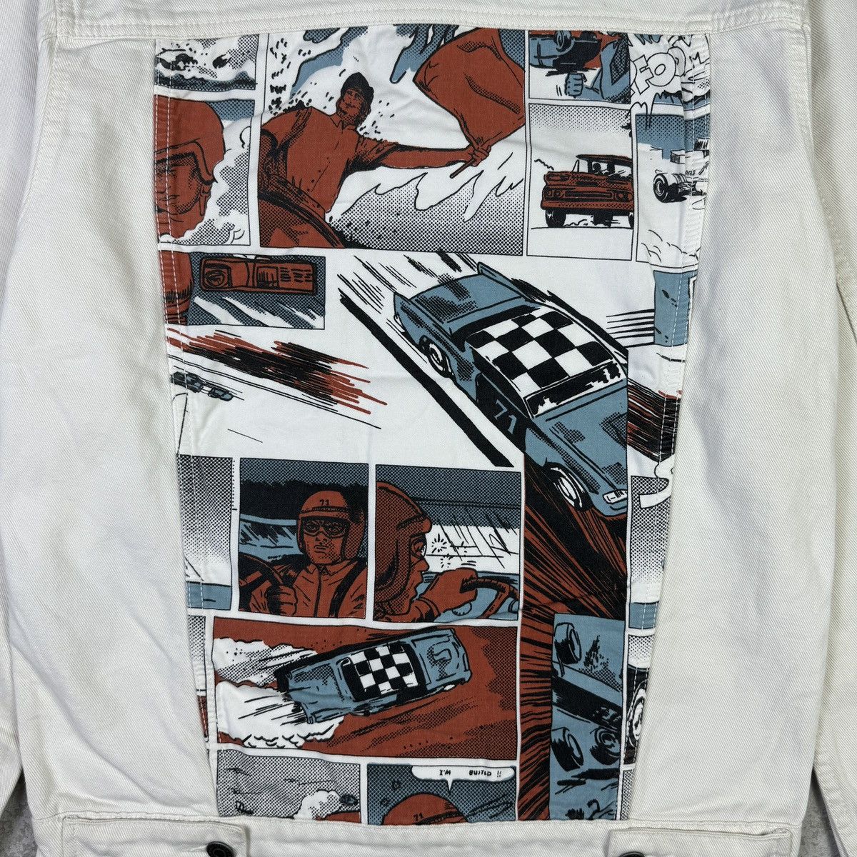 Designer × Zara Zara Race Car Comics Strip Denim Jacket Size US M / EU 48-50 / 2 - 8 Thumbnail