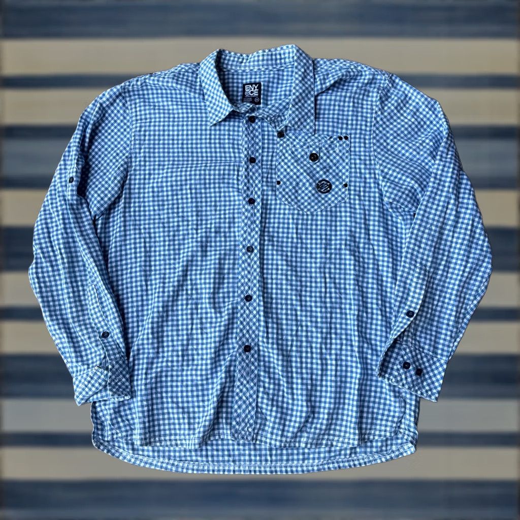 Enyce VINTAGE Y2K Enyce Long Sleeve Button-Up Shirt Mens 2XL Plaid Hip Hop Grunge Shirt Size US XXL / EU 58 / 5 - 1 Thumbnail