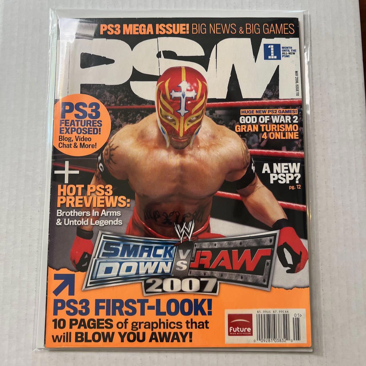 Playstation PSM Magazine #110 MAY 2006 WWE Smackdown RAW PS3 First Look Size ONE SIZE - 1 Thumbnail