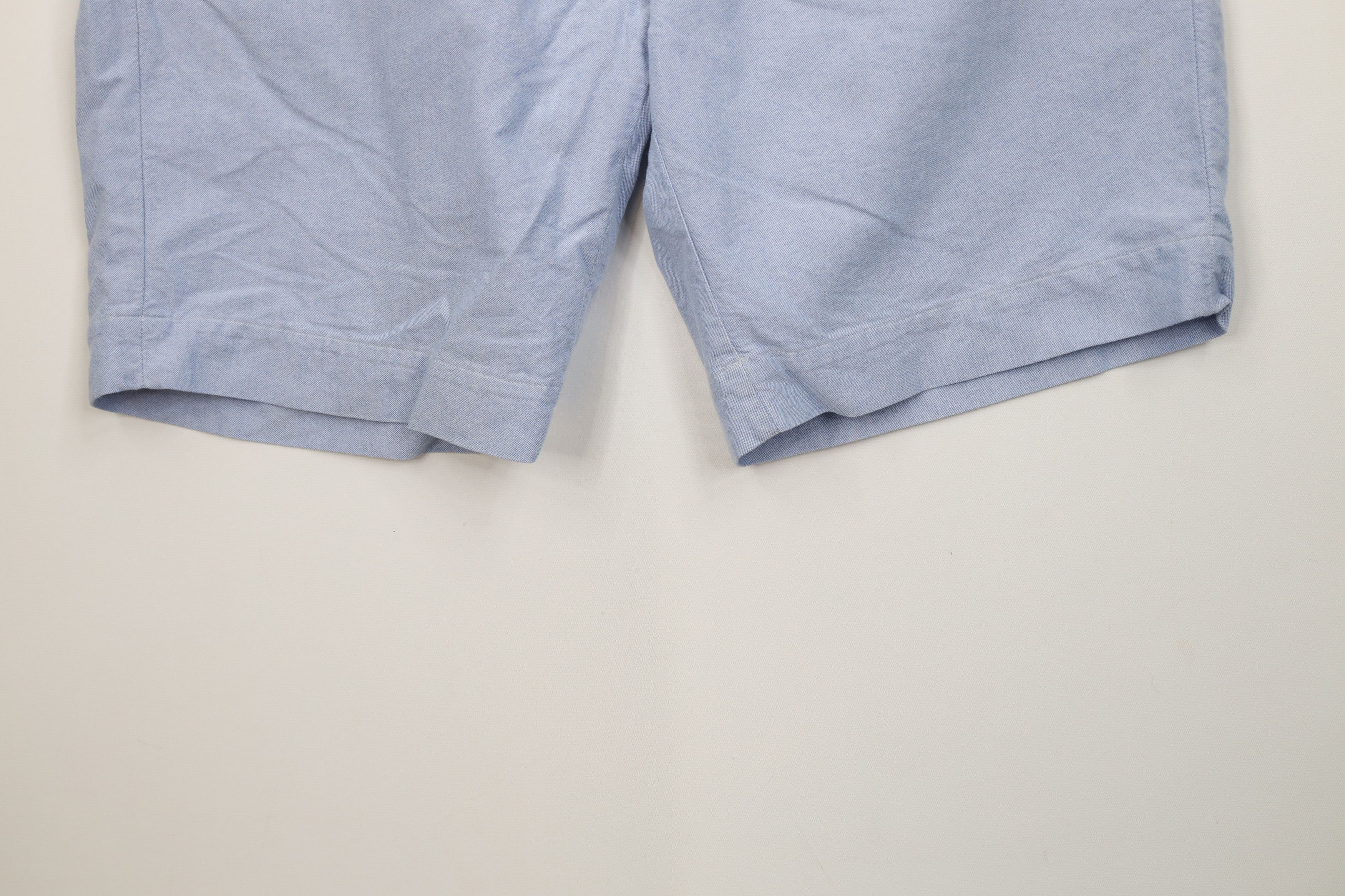 Ralph Lauren Vintage Y2K Ralph Lauren Above Knee Chino Shorts Blue Size US 34 / EU 50 - 4 Thumbnail