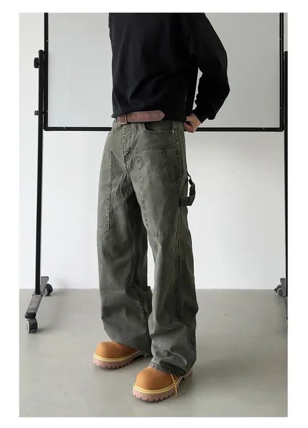 Tsukiko x Kyoko Carpenter Wide Leg Pants