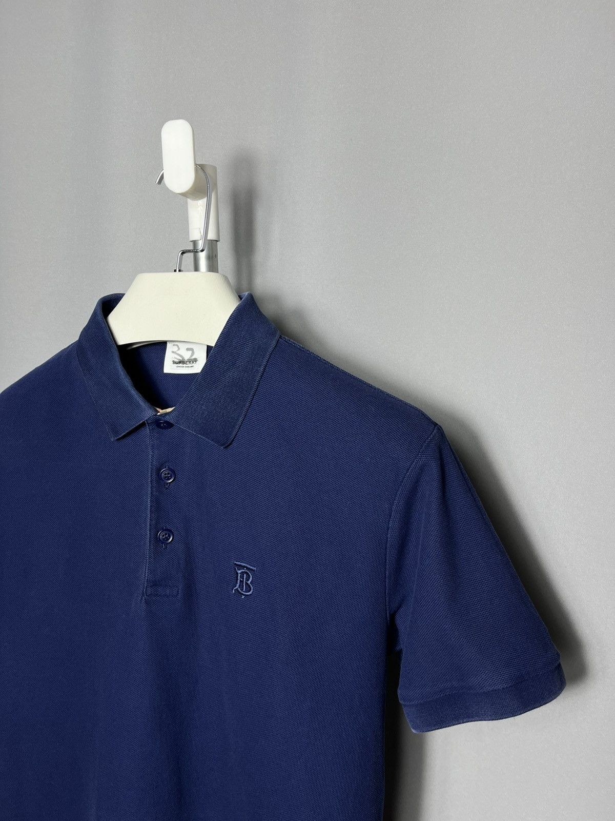 Burberry Burberry mens polo navy blue embroidered cotton shirt Size US M / EU 48-50 / 2 - 3 Thumbnail