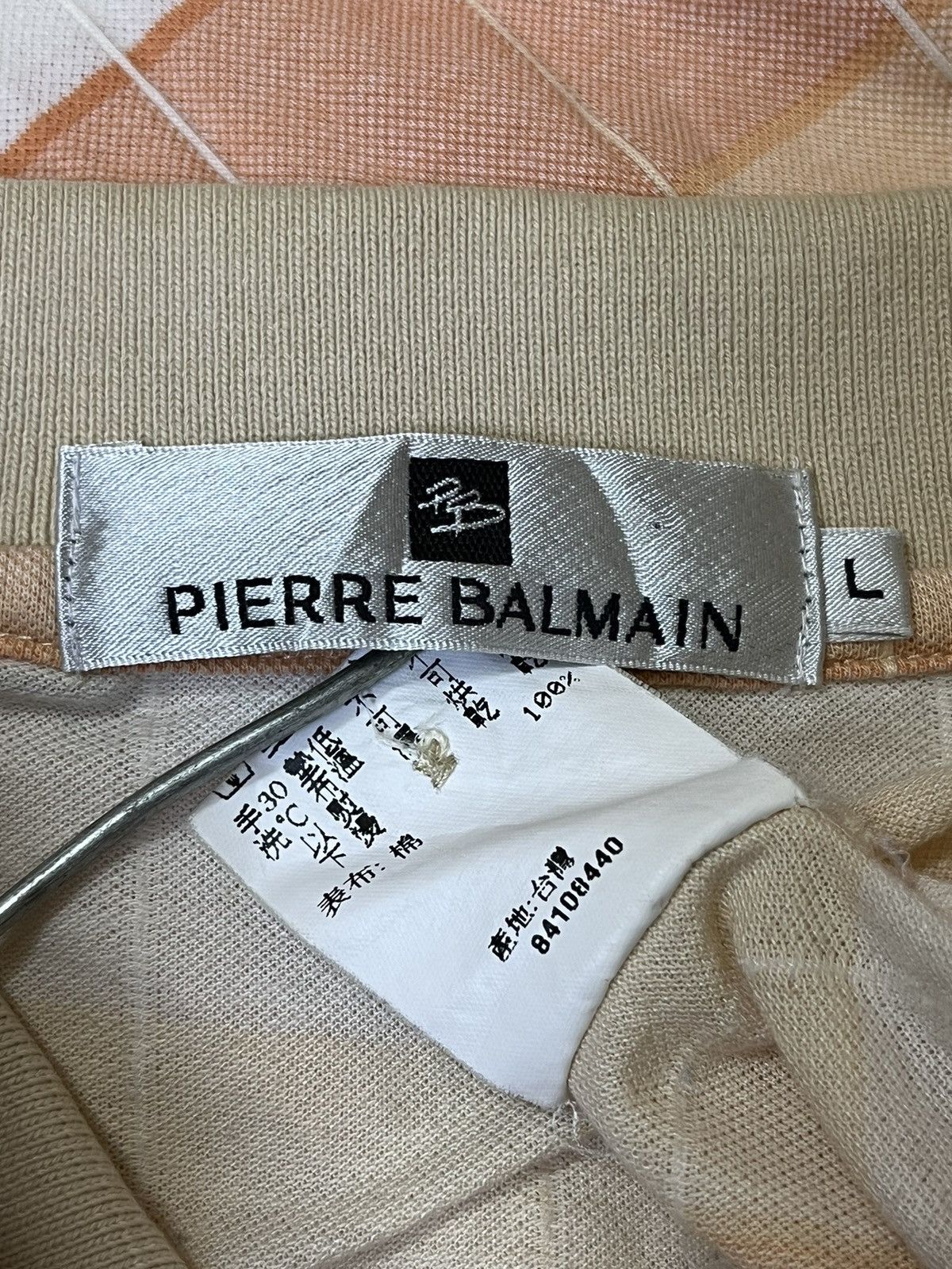 Balmain NICE🔥VINTAGE PIERRE BALMAIN STRIPED LONG SLEEVE POLO SHIRT Size US L / EU 52-54 / 3 - 9 Thumbnail
