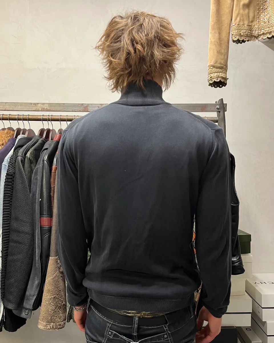 Prada 2000s Prada Dark Grey Faded Zip-up Sweater Size US M / EU 48-50 / 2 - 3 Thumbnail