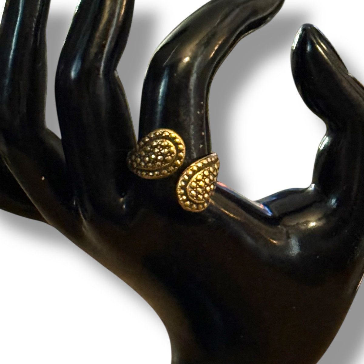 Vintage Vintage golden teardrop wrap ring Size ONE SIZE - 2 Thumbnail