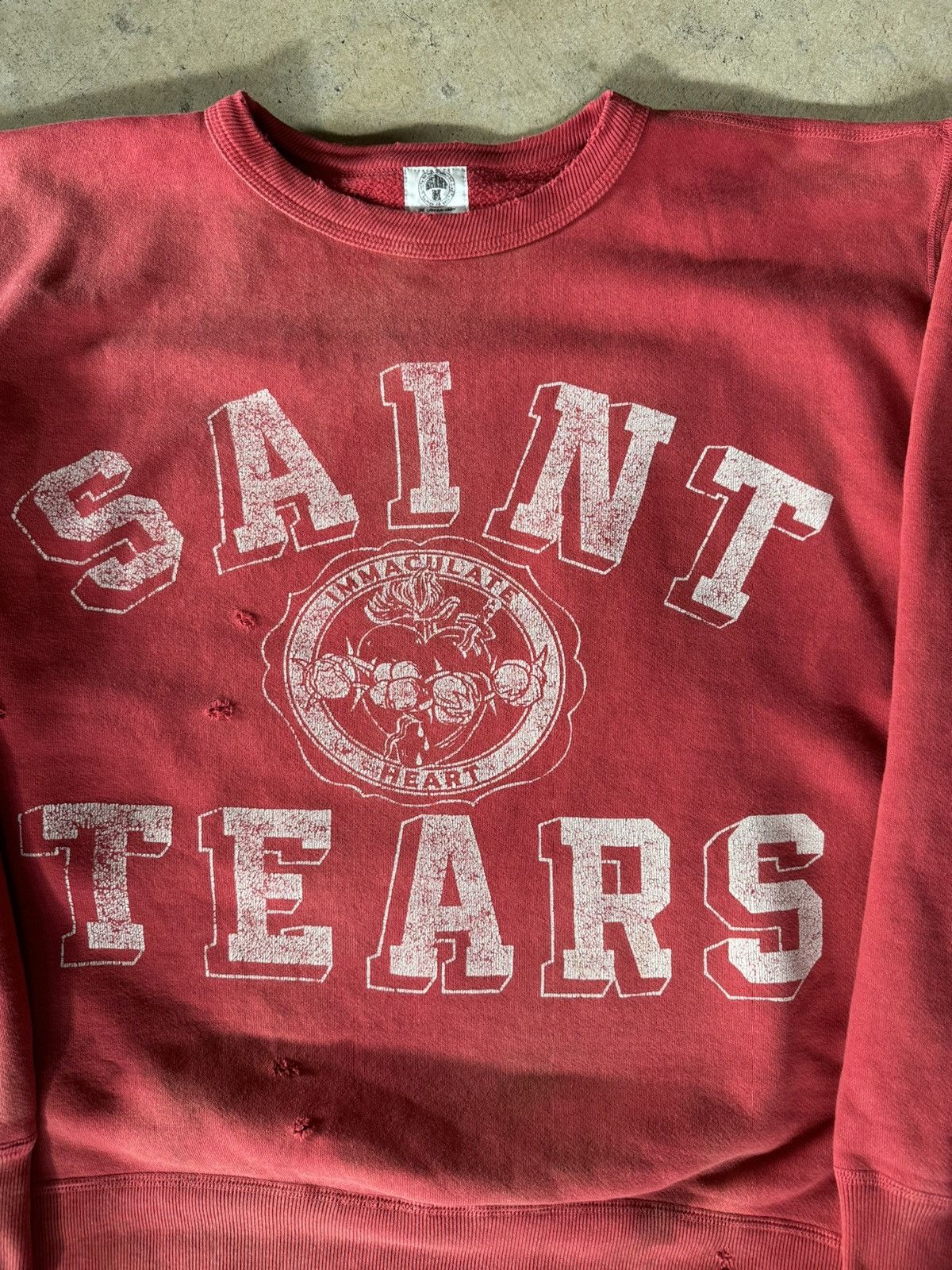 Saint Michael SAINT MICHAEL X DENIM TEARS “SAINT TEARS” SWEATSHIRT Size US M / EU 48-50 / 2 - 2 Thumbnail
