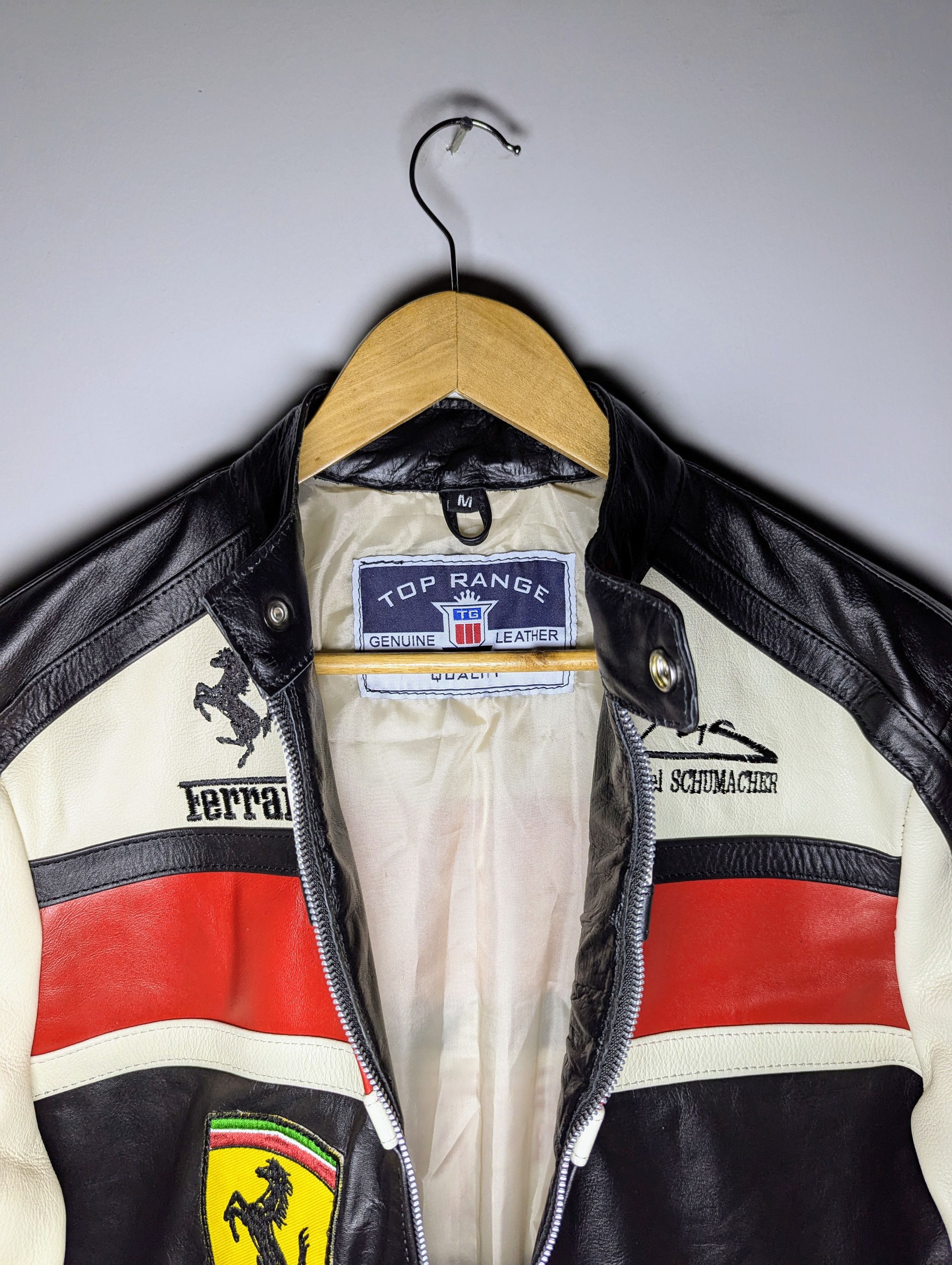 Ferrari 🔥 FERRARI 👀 LEATHER JACKET Formula 1 Streetwear Size US L / EU 52-54 / 3 - 7 Thumbnail