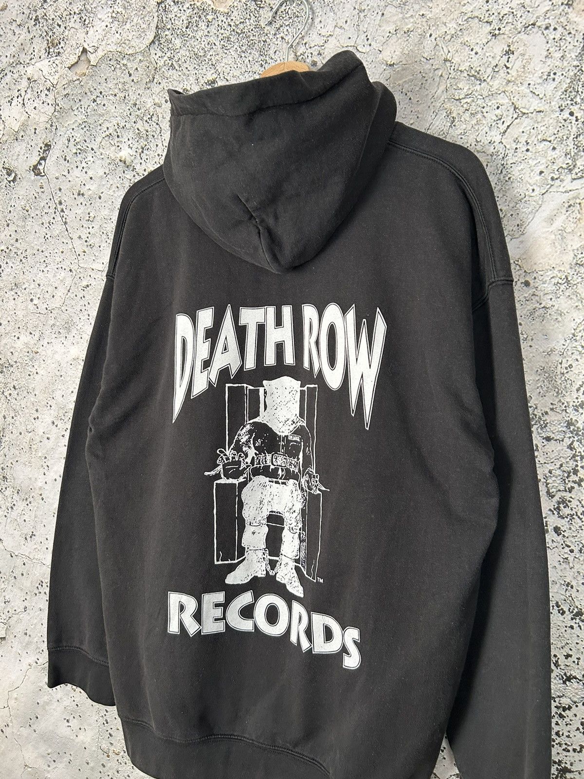 Rap Tees Vintage Death Row Records Black Hoodie Rap Drill Hype Size US M / EU 48-50 / 2 - 2 Thumbnail
