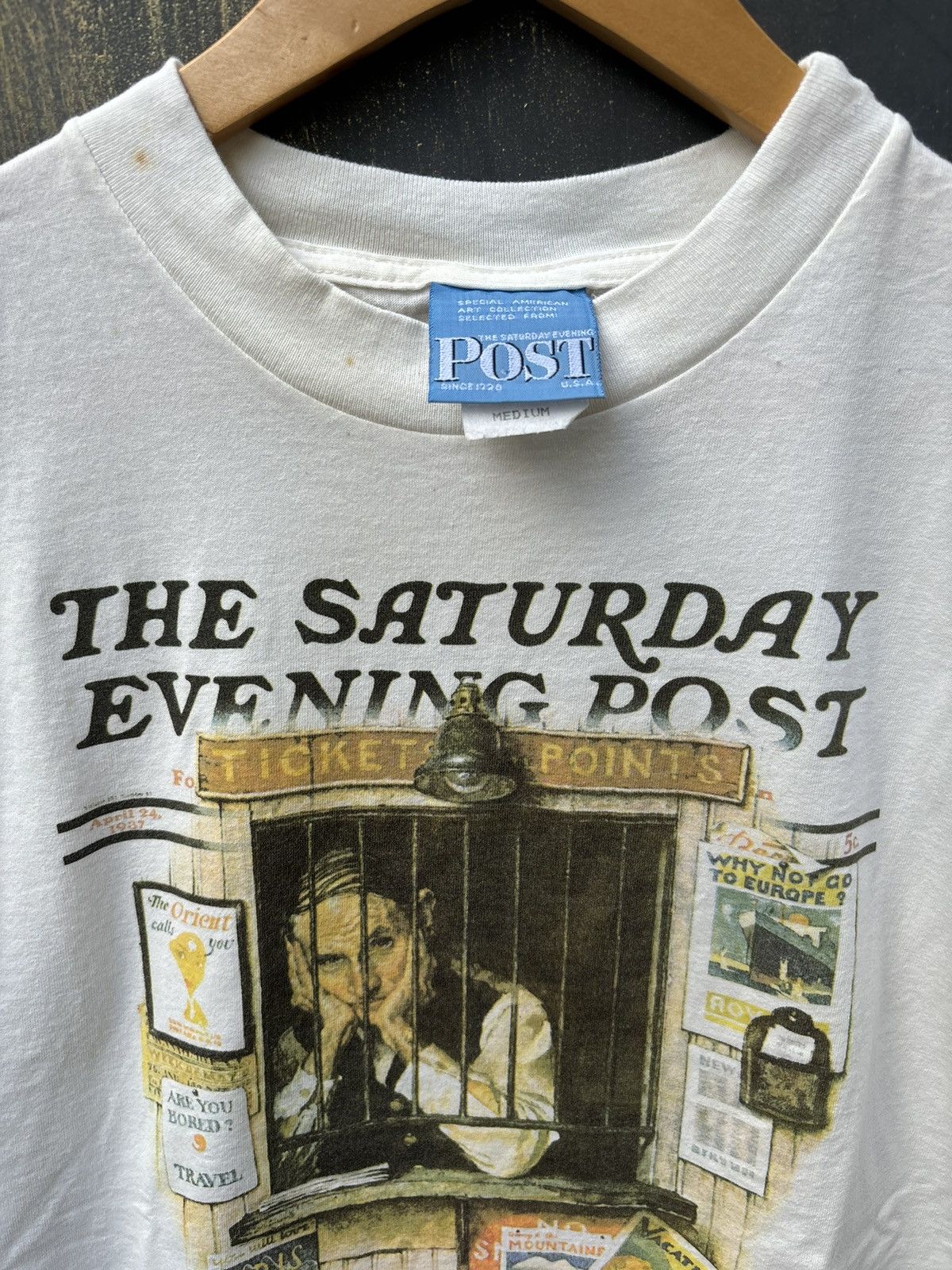 Vintage VERY RARE! Vintage Norman Rockwell Saturday Evening Post Size US M / EU 48-50 / 2 - 6 Thumbnail