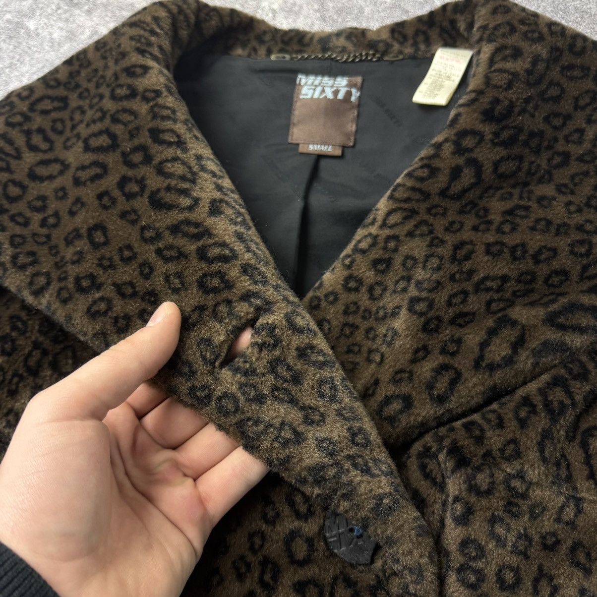 Miss Sixty Miss Sixty Vintage Y2K Leopard Print Faux Fur Jacket Size S / US 4 / IT 40 - 7 Thumbnail