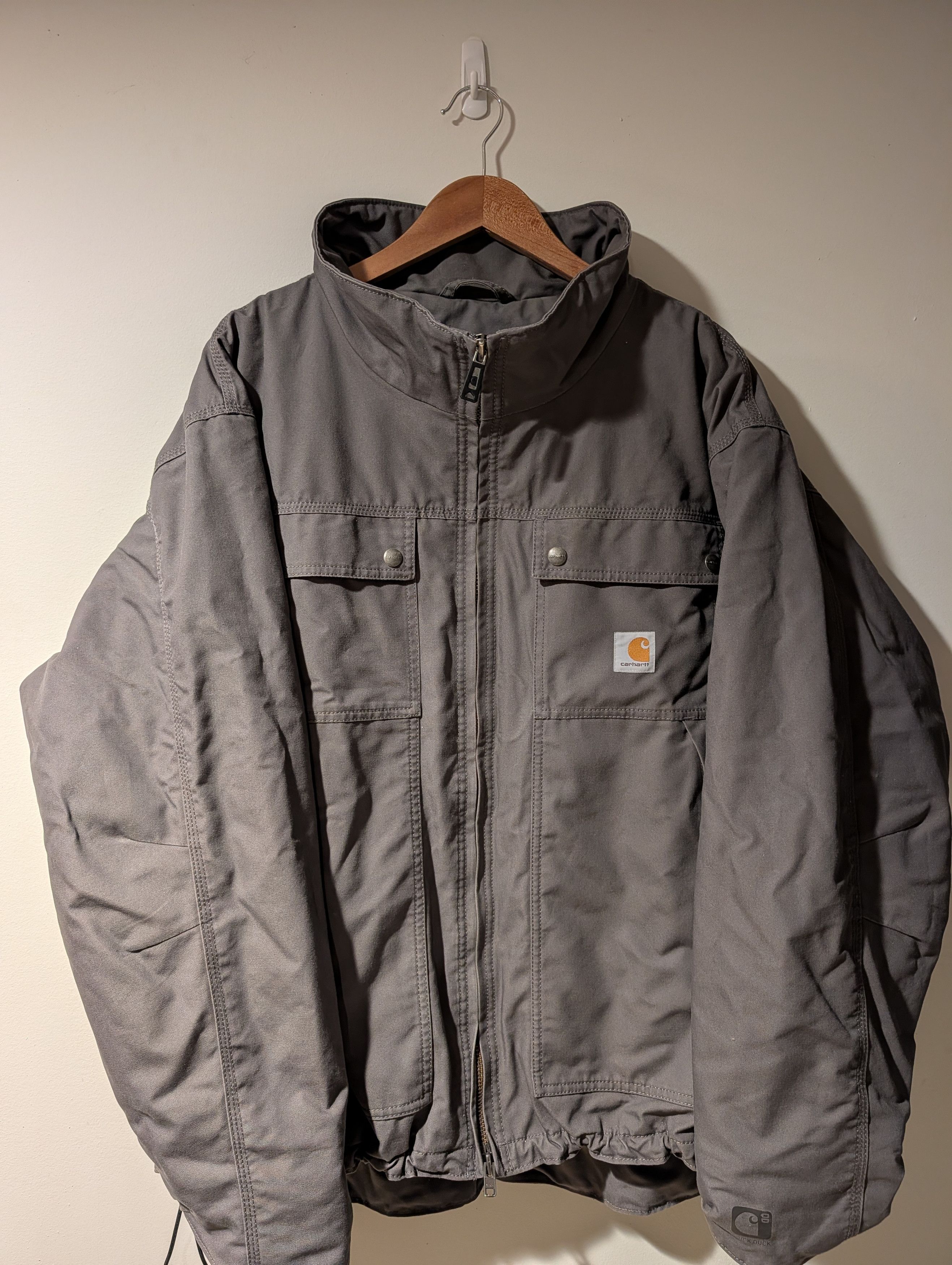 Carhartt Carhartt Men's XX-Large Quick Duck Canvas Jacket 101492 022 Size US XXL / EU 58 / 5 - 1 Thumbnail