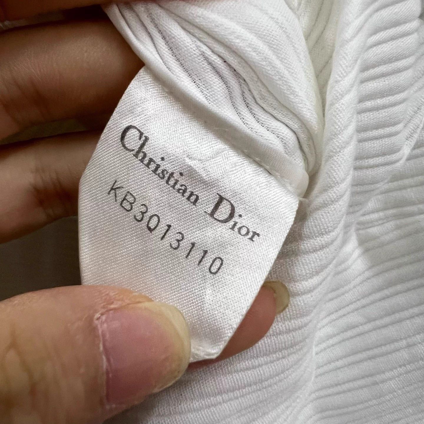 Dior Dior white fine stripe crewneck jacket S 95 new Size S / US 4 / IT 40 - 3 Thumbnail