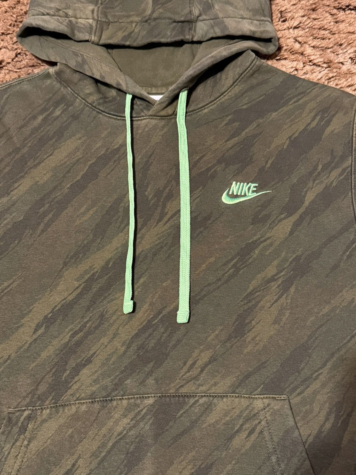 Nike Nike Green Camo Hoodie Small Size US S / EU 44-46 / 1 - 2 Thumbnail