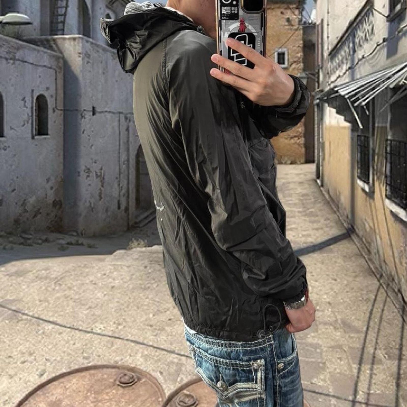 RIPNDIP Black and grey ripndip windbreaker Size US S / EU 44-46 / 1 - 3 Thumbnail