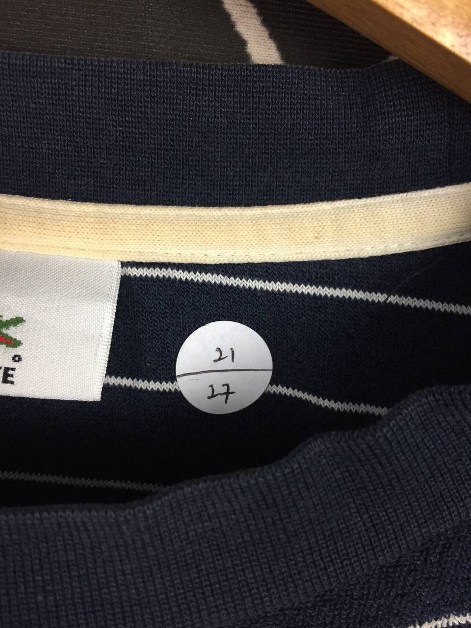 Lacoste Vtg Lacoste Small Logo Made In Japan Striped Pocket Tee Size US L / EU 52-54 / 3 - 15 Thumbnail