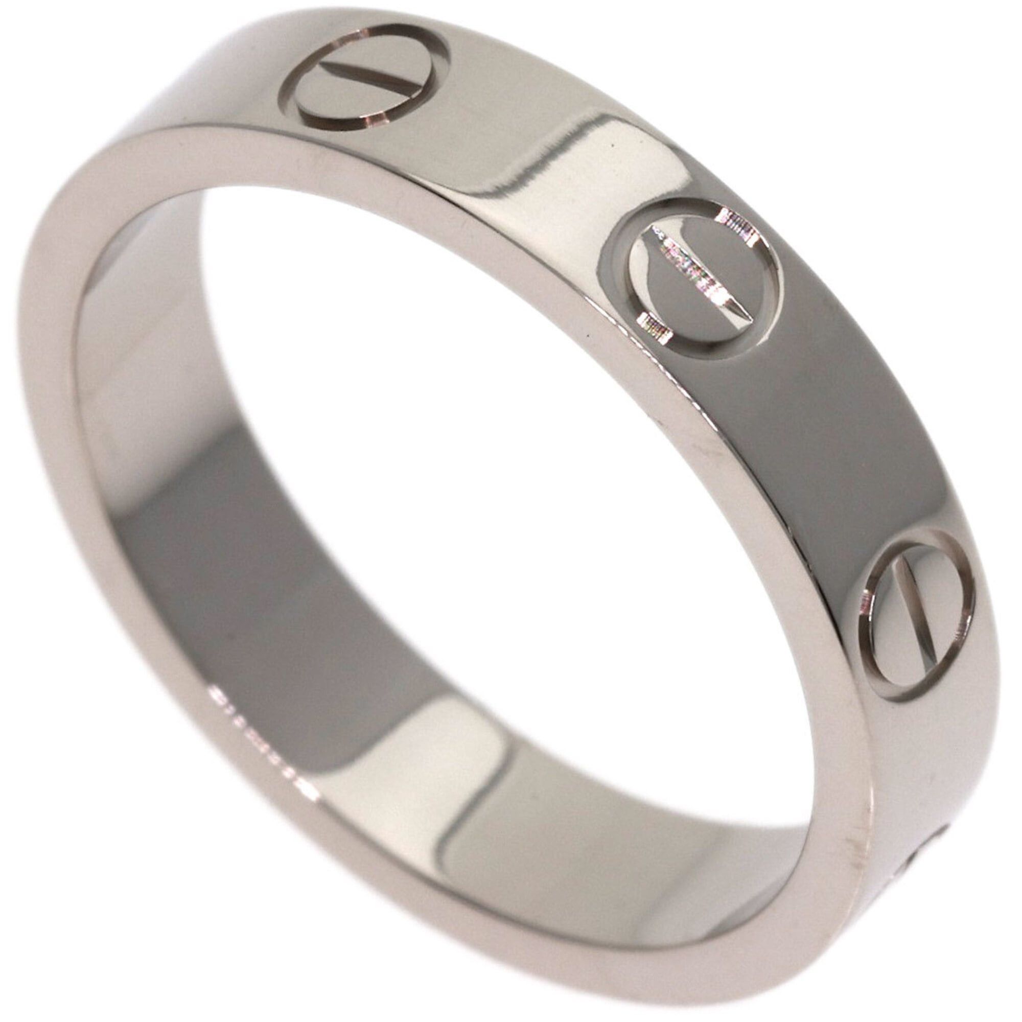 Cartier Cartier Love Ring #48, 18K White Gold, Women's Size ONE SIZE - 1 Thumbnail