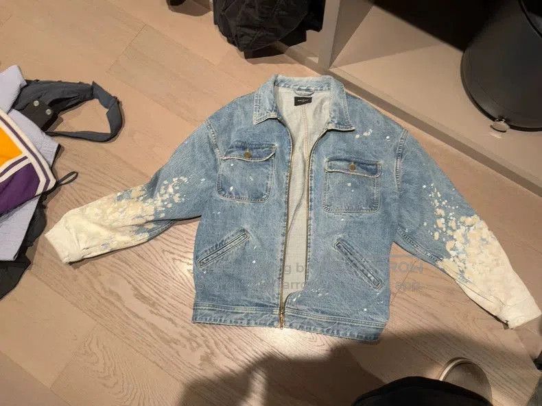 Fear of God Fear of God 5th Splatter Denim Jacket. Size US XL / EU 56 / 4 - 1 Thumbnail