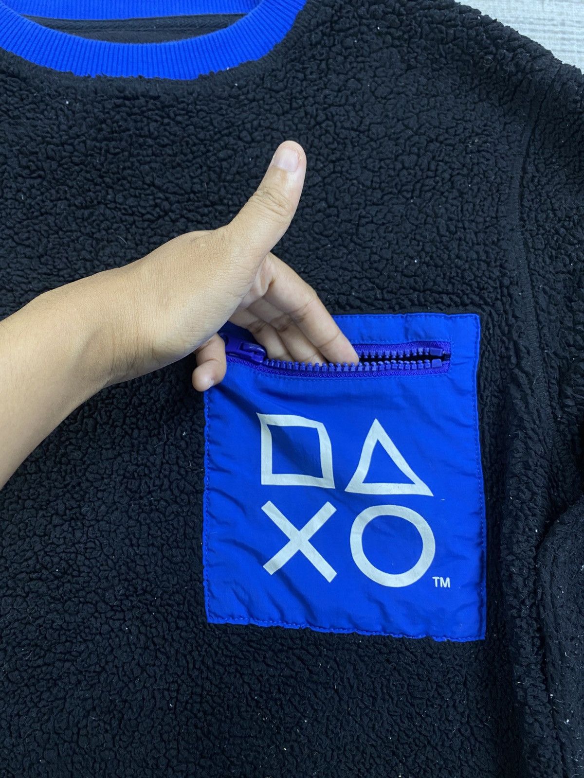 GU × Playstation × Vintage Vintage Playstation X Gu Rare Black Fleece Sweatshirt Size US M / EU 48-50 / 2 - 7 Thumbnail