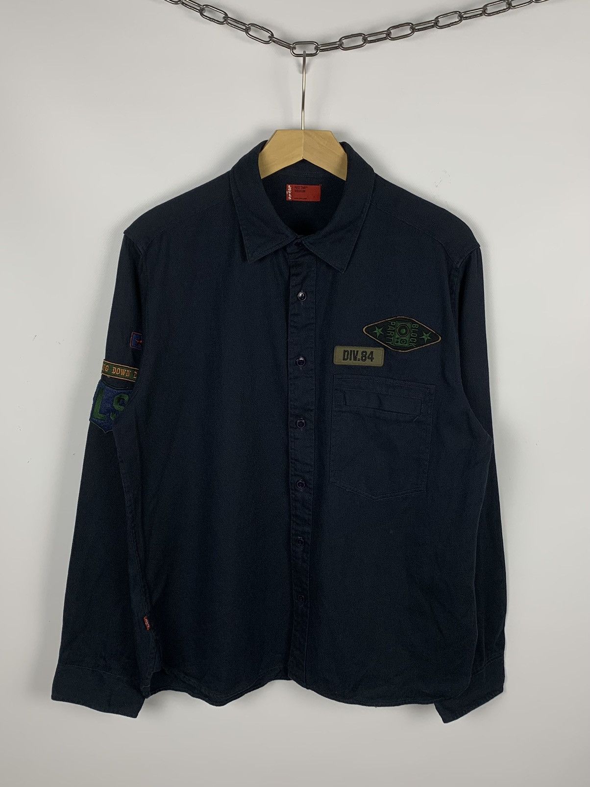Levi's VINTAGE LEVIS RED TAB HEAVY COTTON SHIRT PATCHWORK Y2K USA Size US M / EU 48-50 / 2 - 1 Thumbnail