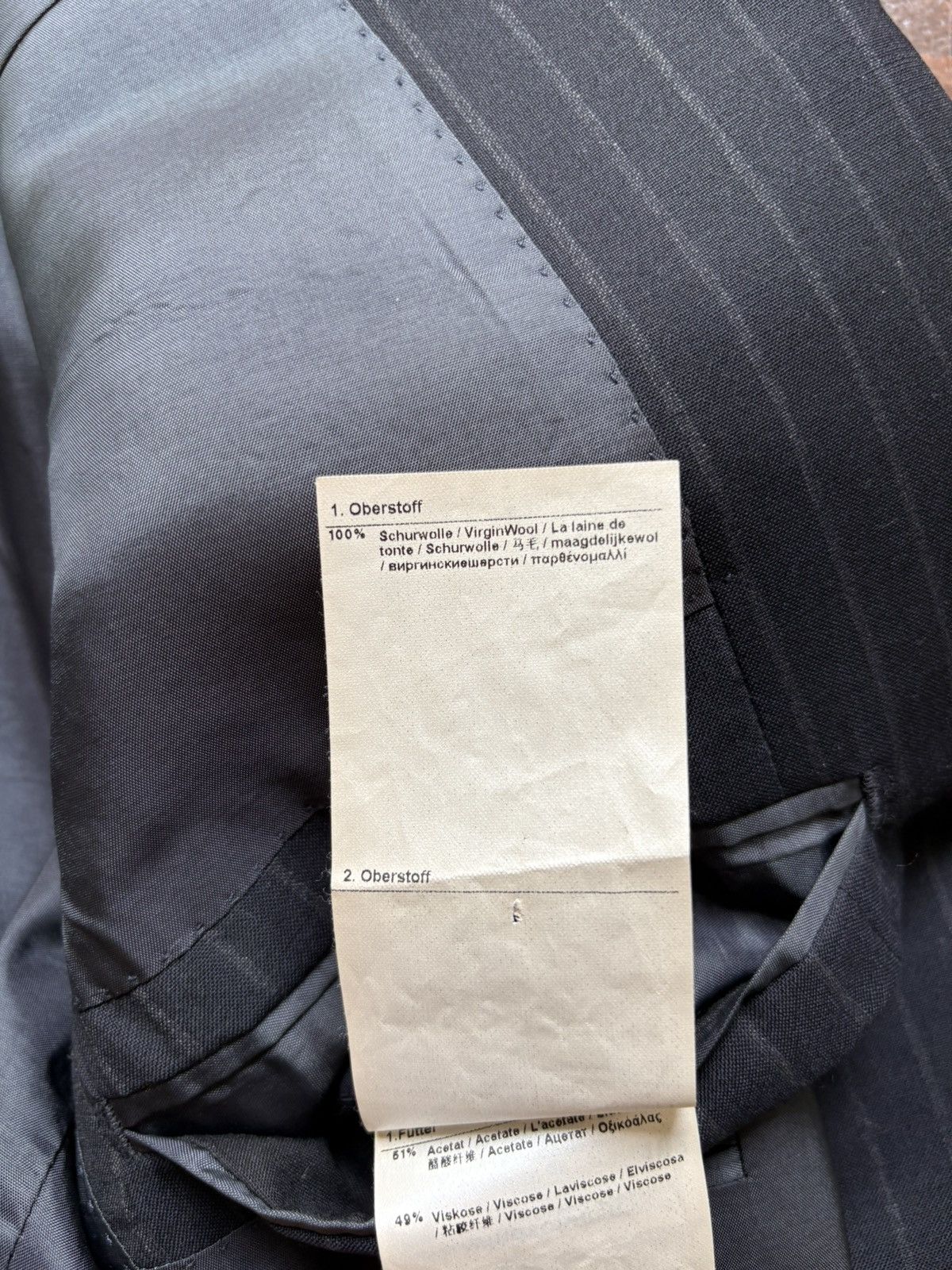 Designer × Windsor Smith Windsor Men’s Pinstripe Suit – Slim Fit, 100% Wool, Excell Size 50L - 16 Thumbnail