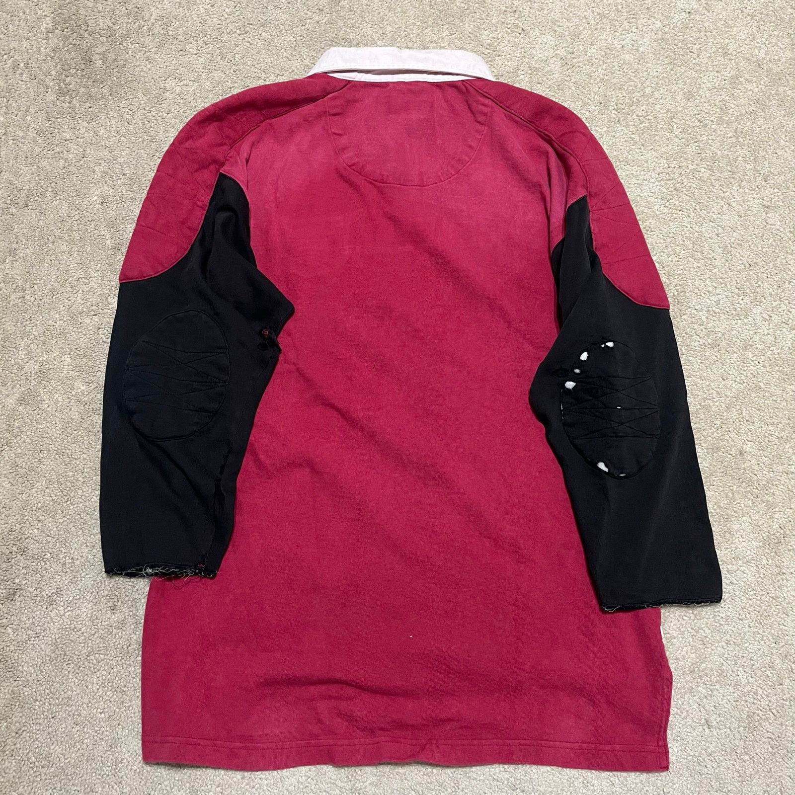 Other Vintage Midwest Embroidery Alabama Red and Black Rugby Polo Size US L / EU 52-54 / 3 - 3 Thumbnail