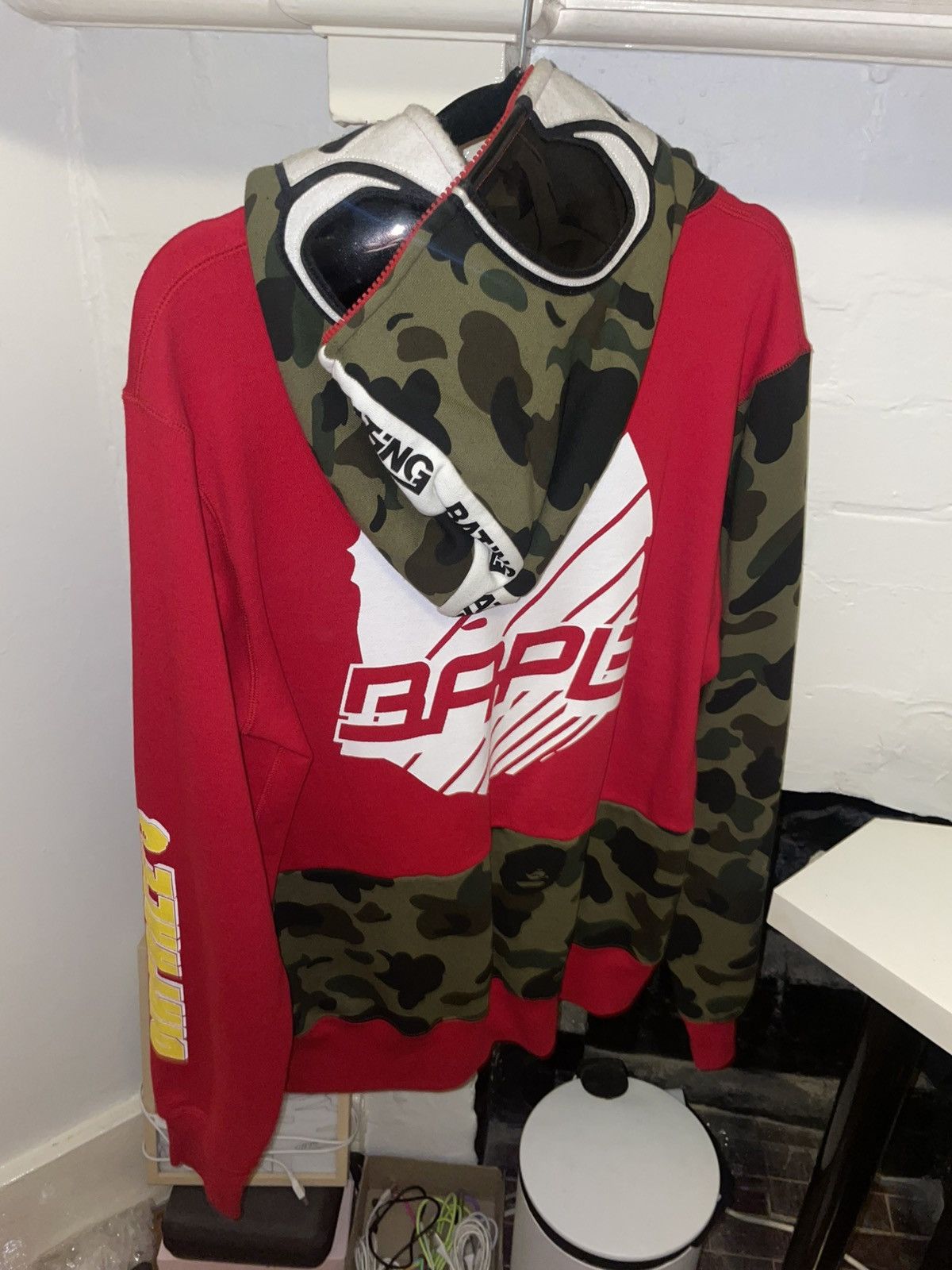 Bape Bape bmx hoodie (red) rare Size US L / EU 52-54 / 3 - 2 Thumbnail