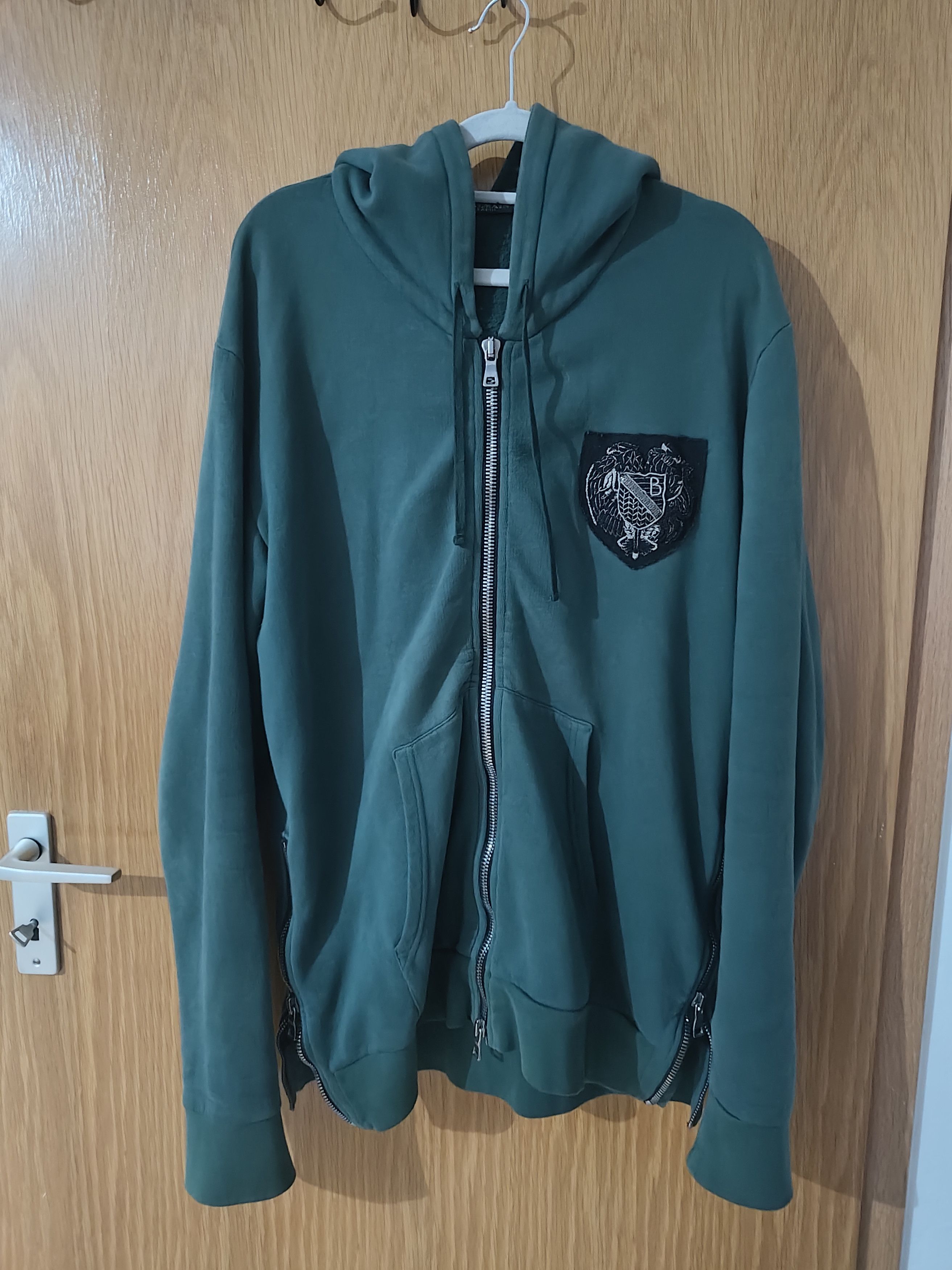 Balmain New FW11 Decarnin Era Turquoise Hoodie Kanye West | Grailed