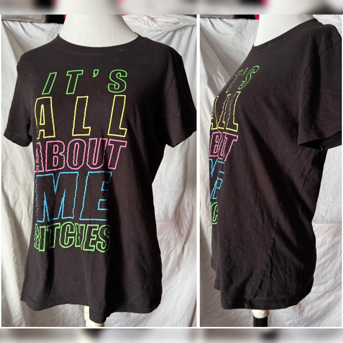 Vintage Vintage, Spencer’s, All About Me Fitted Tee Size L / US 10 / IT 46 - 5 Thumbnail