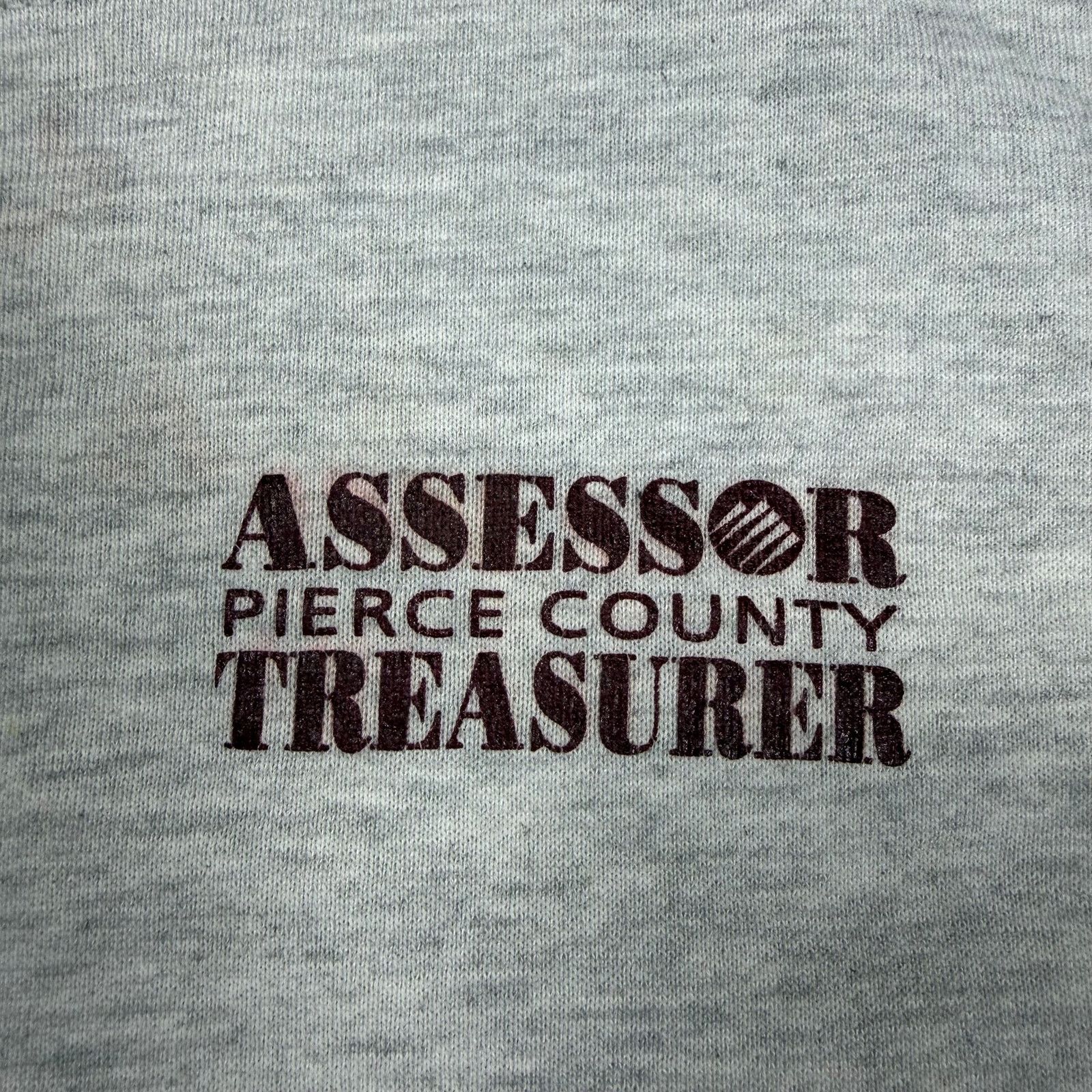 Jerzees Vintage 80s Jerzees Pierce County Treasurer Sweatshirt XL Size US XL / EU 56 / 4 - 6 Thumbnail