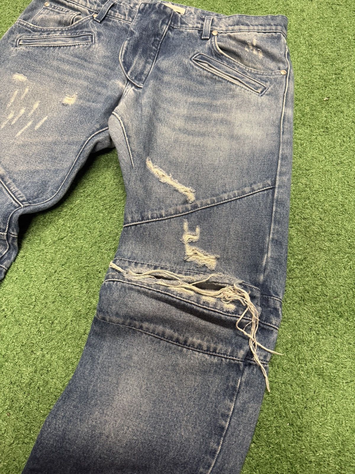 Pierre Balmain Balmain biker denim Size US 36 / EU 52 - 2 Thumbnail
