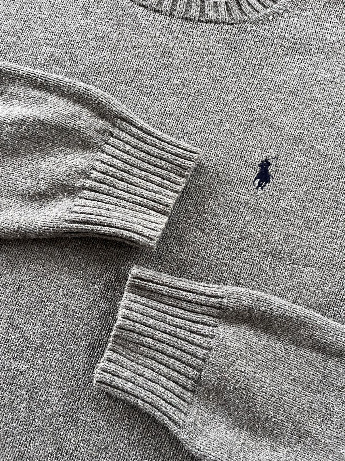 Polo Ralph Lauren Vintage Polo Ralph Lauren Grey Knit Minimalist Sweater Y2K Size US L / EU 52-54 / 3 - 9 Thumbnail