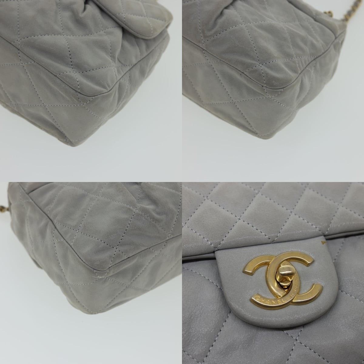 Chanel Chanel Lamb Skin Matelasse Double Chain Shoulder Bag Size ONE SIZE - 6 Thumbnail
