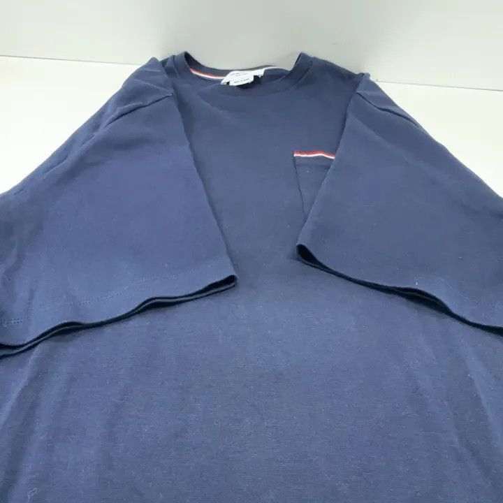 Thom Browne Thom Browne Navy Ribbed Detail Crewneck T-Shirt -2507 Size US XL / EU 56 / 4 - 5 Thumbnail
