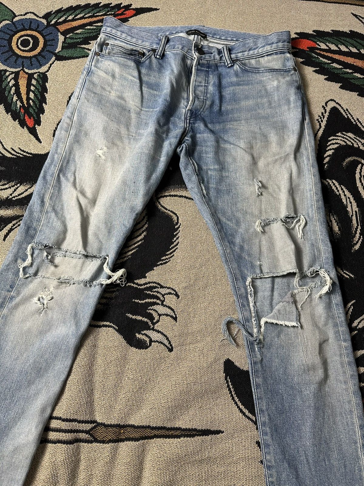John Elliott John Elliott Cast 2 distressed denim Size US 31 - 2 Thumbnail