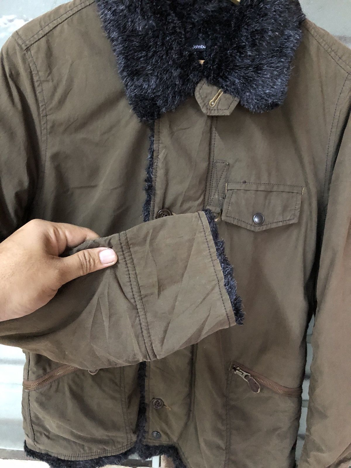 Johnbull Vintage Johnbull Trousers Jacket Cotton Khaki Jacket Size US L / EU 52-54 / 3 - 10 Thumbnail