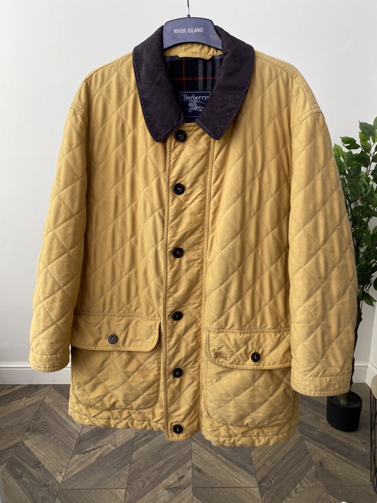 Burberry Vintage Burberry Nova Check Quilted Yellow Jacket Size US L / EU 52-54 / 3 - 2 Thumbnail