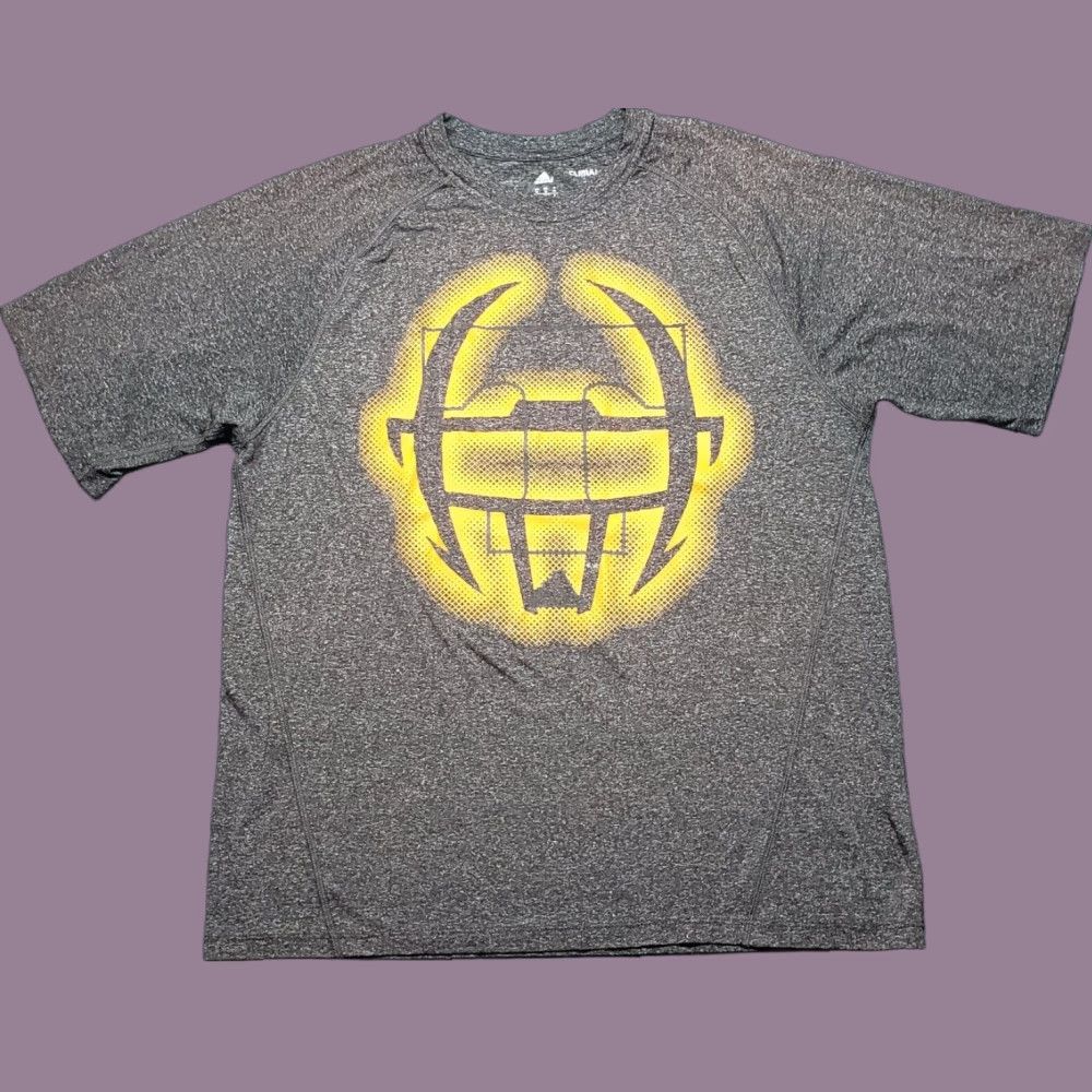 Adidas Adidas T-Shirt Mens M Gray Graphic Print Crew Neck Short Sleeve Climalite Vintage No Size US M / EU 48-50 / 2 - 1 Thumbnail