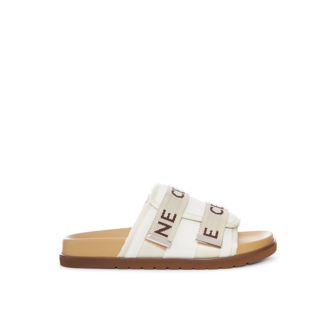 Celine CELINE White Cotton Slides New & Authentic (Men's size:8;) Size US 8 / EU 41 - 1 Thumbnail