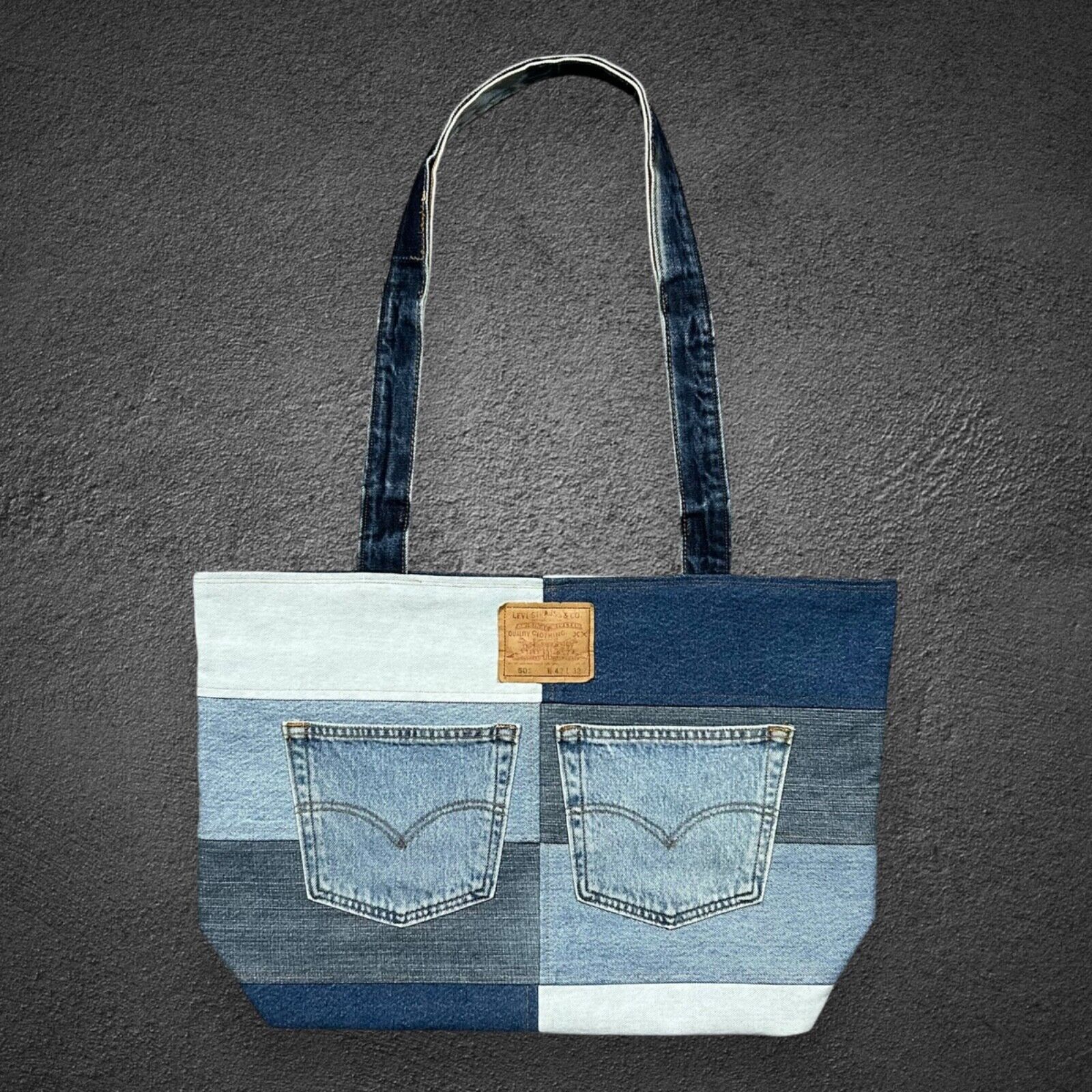 DENIM TEARS × Levi's DS Levi's Denim Tears Patchwork Tote Bag