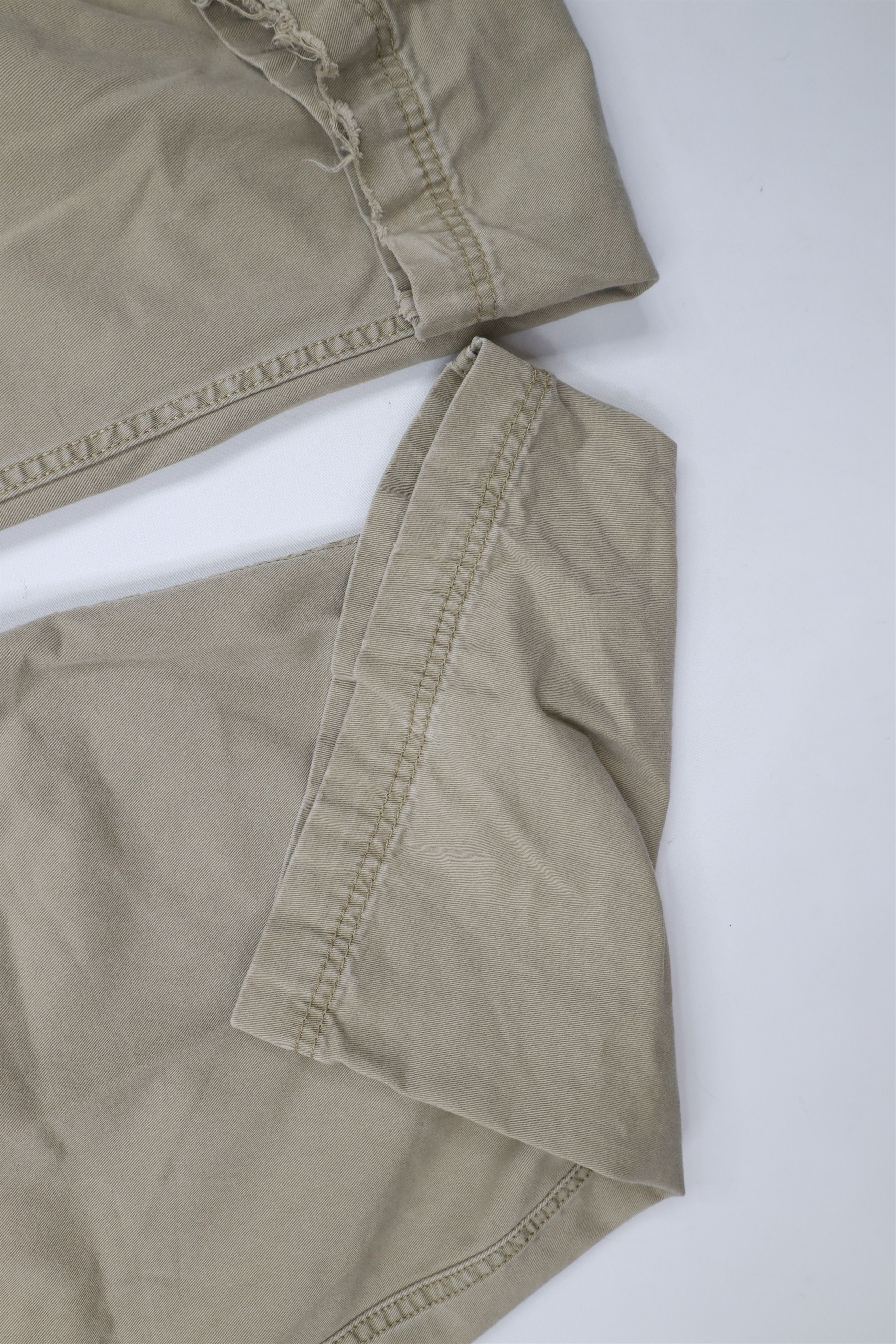 Levi's × Vintage Vintage Y2K Levis Loose Straight Wide Leg Cargo Pants Beige Size US 44 / EU 60 - 6 Thumbnail