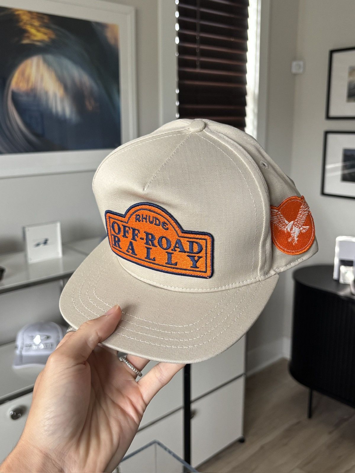 Rhude RHUDE | OFF ROAD RALLY PATCH LOGO HAT Size ONE SIZE - 8 Thumbnail