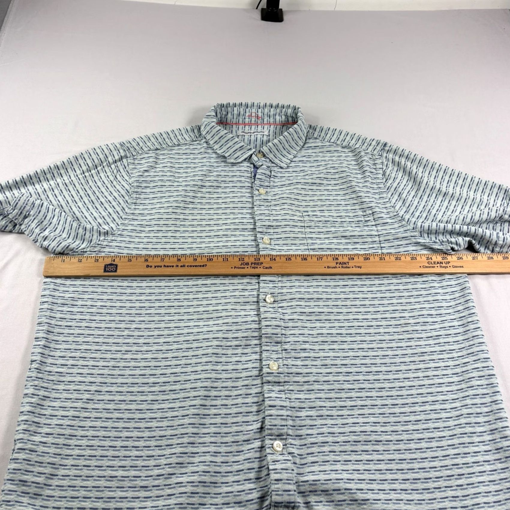 Tommy Bahama Tommy Bahama Silk Shirt Mens 2XL Blue Striped Button-Up Camp Shirt Size US XXL / EU 58 / 5 - 5 Thumbnail