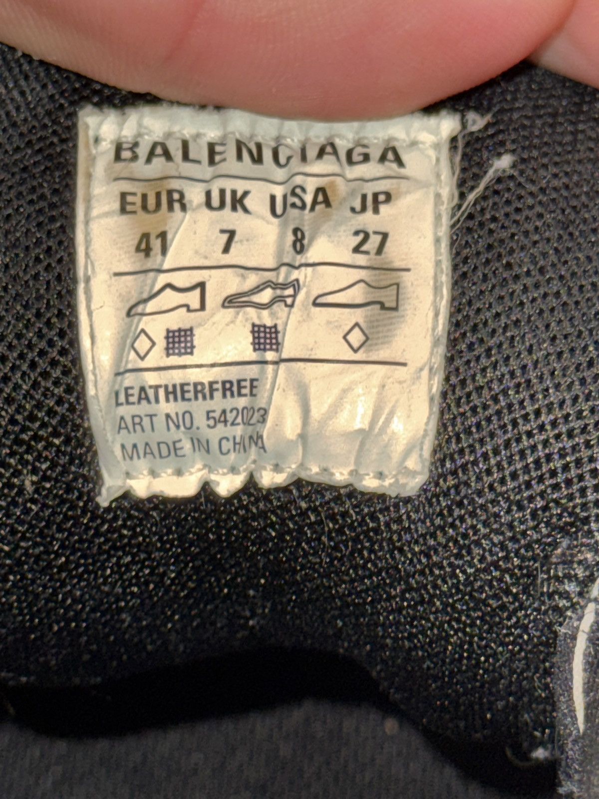 Balenciaga Black Balenciaga Tracks Size 41 Size US 8 / EU 41 - 8 Thumbnail